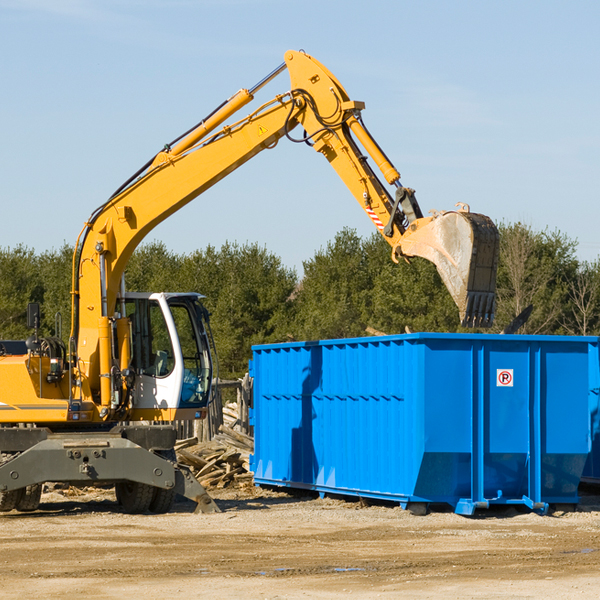 can i choose the location where the residential dumpster will be placed in Finley